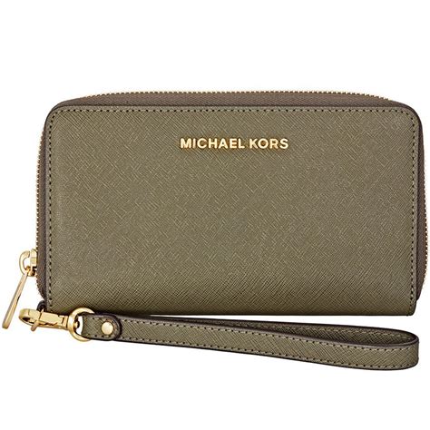 michael kors jet set travel large leather phone case|mike Kors jet phone case.